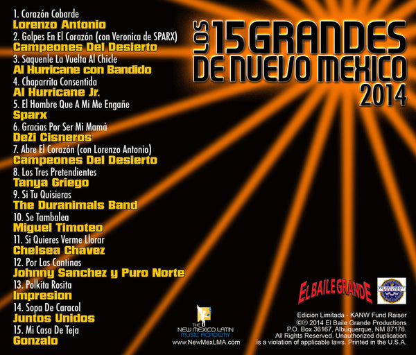 Los 15 Grandes De Nuevo Mexico 2014