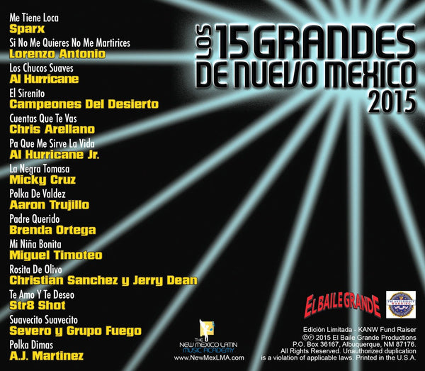 Los 15 Grandes de Nuevo México 2015