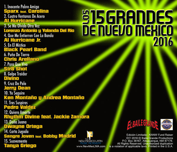 Los 15 Grandes de Nuevo México 2016