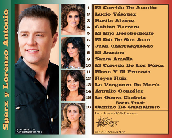 15 Grandes Corridos Sparx Y Lorenzo Antonio