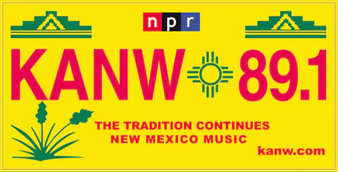 KANW New Mexico Music Yellow Magnet