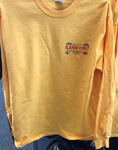 KANW New Mexico music long Sleeve T-shirt Yellow